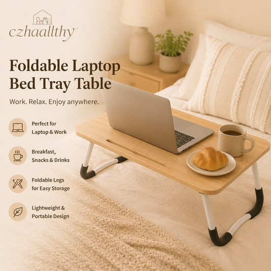 𝒄𝒛𝒉𝒂𝒂𝒍𝒍𝒕𝒉𝒚™ Foldable Laptop Bed Tray Table