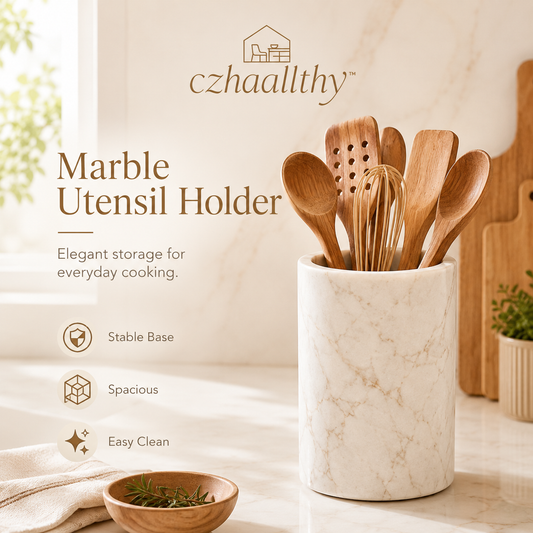 czhaallthy™ Marble Utensil Holder