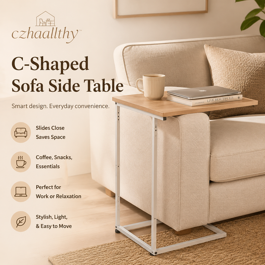 𝒄𝒛𝒉𝒂𝒂𝒍𝒍𝒕𝒉𝒚™ C-Shaped Sofa Side Table