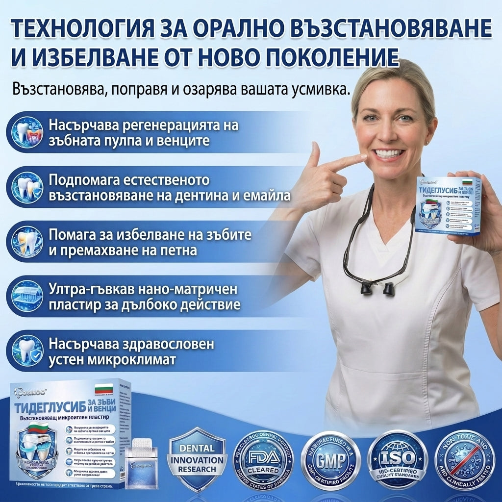 💫 Кажете сбогом на чувствителността и дискомфорта! 𝐂𝐨𝐚𝐮𝐨𝐨® Tideglusib орални ленти – бързо възстановяване за зъби и венци 😊